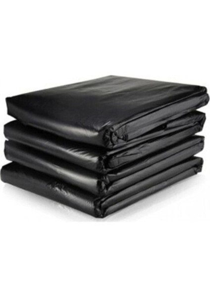 Dökme Çöp Torbası 80X110 cm Ağır Hizmet Kalın 5 kg Çöp Poşeti Jumbo Boy Siyah Renkli