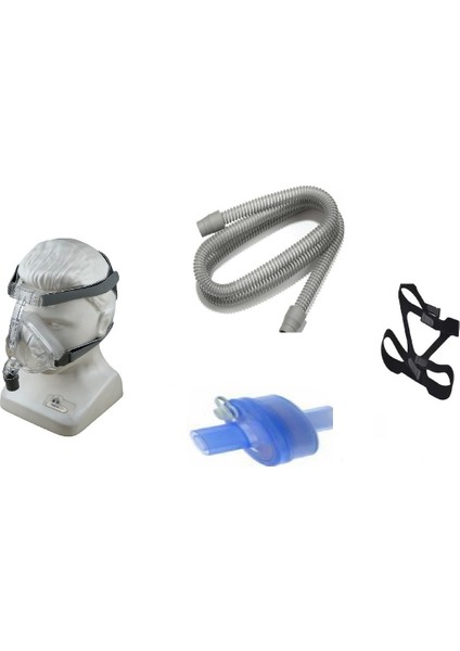 Full Set Ağız Burun Maske - Hortum - Filtre ve Bağcık