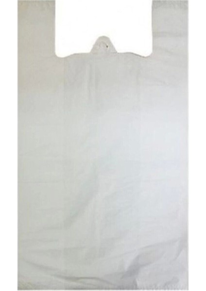 Beyaz Hışır Poşet 5 kg Büyük Boy Atlet Poşet Ambalaj Poşeti
