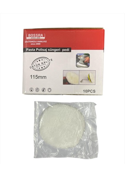 Polisaj Pedi 115MM Beyaz