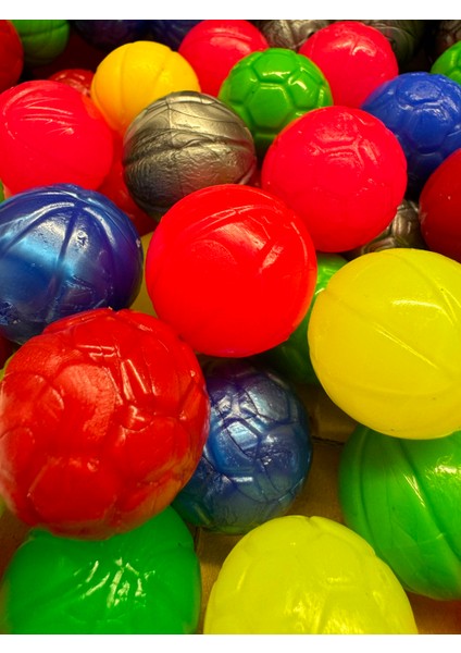 32 mm Renkli Zıplayan Otomat Topu 100 Adet