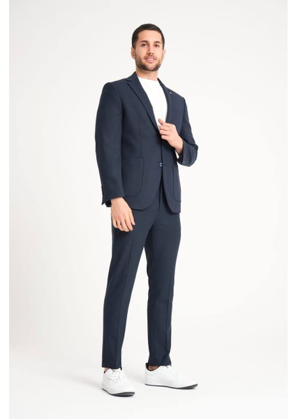 Erkek Takım Elbise Slim Fit Ipli Model