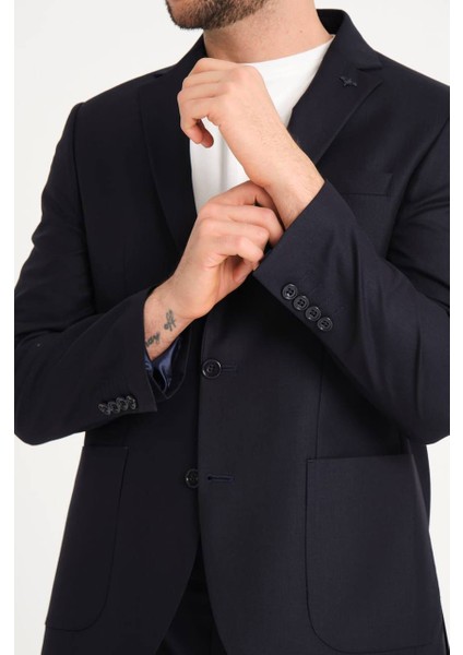 Erkek Takım Elbise Slim Fit Ipli Model