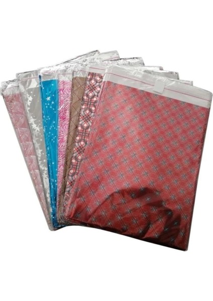 Kendinden Bantlı Büyük Boy Metalize Hediye Paketi Poşeti Yapışkanlı 40X60 cm 100 Adet