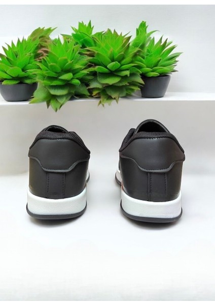 Siyah-Beyaz Iki Bant Unisex Günlük Sneaker Spor Ayakkabı