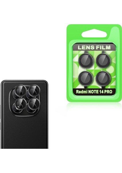 Redmi Note 14 Pro 5g Zore Cl-07 Kamera Lens Koruyucu - Siyah