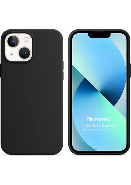 Apple iPhone 13 Uyumlu Silikon Kılıf Dayanıklı Siyah+Şeffaf (2 Adet)