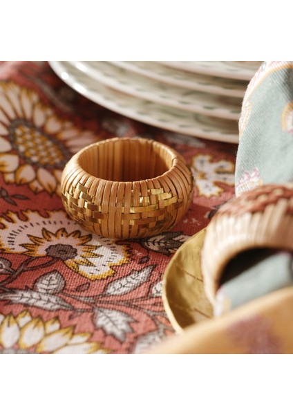 Lotus Bambu Peçete Halkası 5 cm Sarı fırsatları