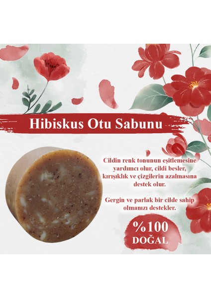 Avantajlı Paket 4 Al 3 Öde Hassas Ciltler,Çatlaklar ve Sıkılaşma,Hibiskus Otu,Yosun Sabunu modelleri