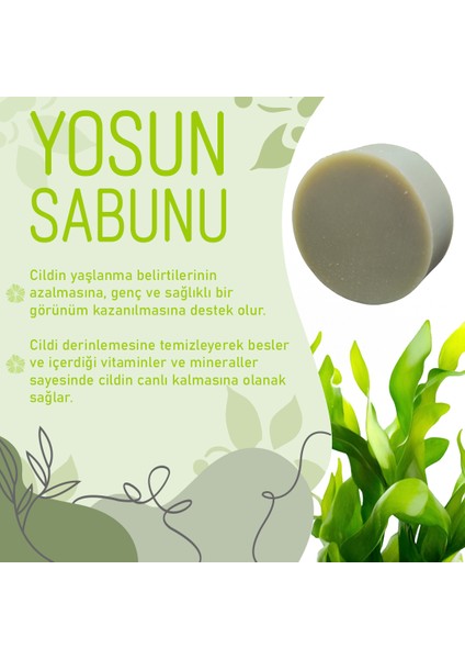 Avantajlı Paket 4 Al 3 Öde Hassas Ciltler,Çatlaklar ve Sıkılaşma,Hibiskus Otu,Yosun Sabunu indirimleri