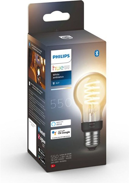 Hue 7W Filament A60 E27 Akıllı Ampul Aydınlatma