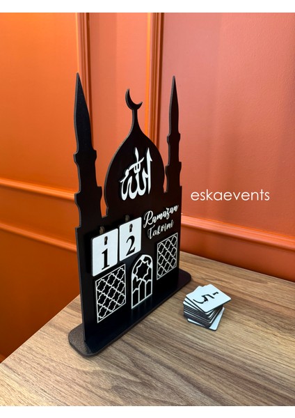 Ramazan Takvimi Ahşap Imsakiye Dekoratif 01