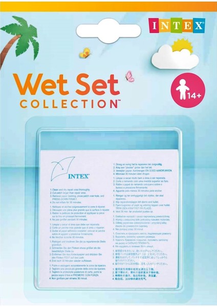 6'lı Tamir Yaması Şişme Ürünler Deniz Şeffaf - Şişme Ürünler Onarım Yaması - Şişme Ürünler Yapıştırma Yaması - Şişme Ürün Tamir Yaması