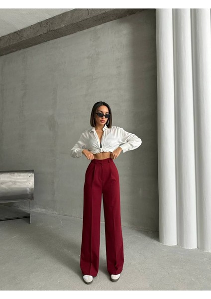 Yeni Sezon Yüksek Bel Palazzo Pantolon fırsatları