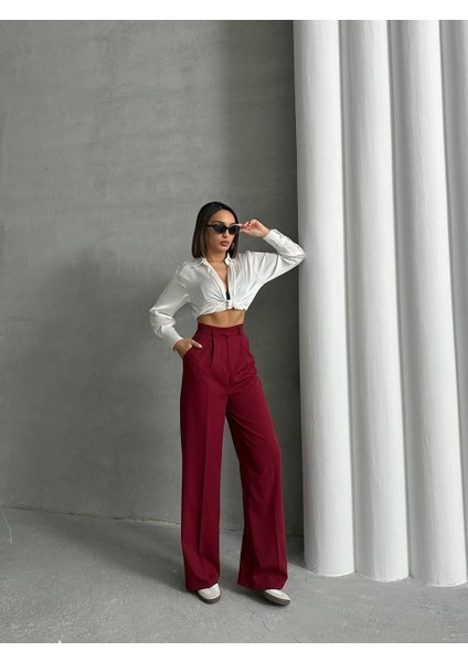 Yeni Sezon Yüksek Bel Palazzo Pantolon indirimleri