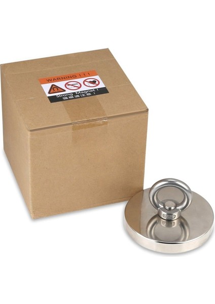 Süper Güçlü Halkalı Büyük Neodyum Pot Mıknatıs, 60MM Çap, Dekorasyon Mıknatıs Magnet Fishing