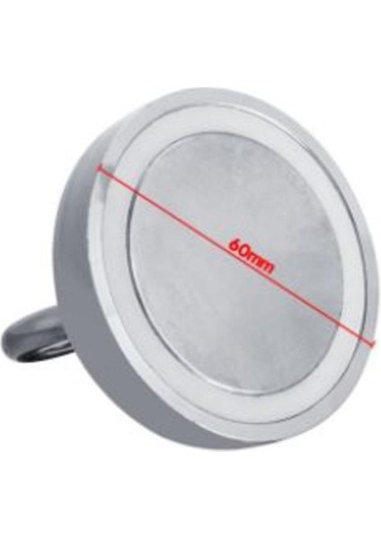 Süper Güçlü Halkalı Büyük Neodyum Pot Mıknatıs, 60MM Çap, Dekorasyon Mıknatıs Magnet Fishing fırsatları