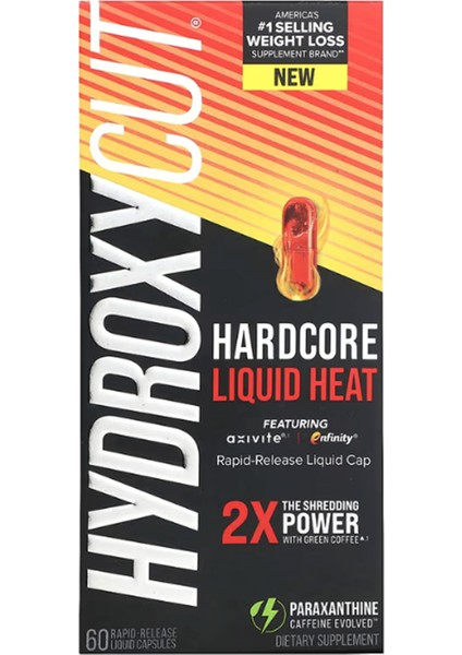 Hardcore Liquid Heat , 60 Rapid-Release Likit Capsul.usa Menşei.ozelsporcugıdaların'dan 3865