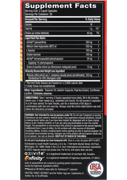 Hardcore Liquid Heat , 60 Rapid-Release Likit Capsul.usa Menşei.ozelsporcugıdaların'dan 3865
