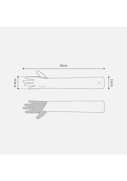 upf50+ full finger güneş koruma kollukları