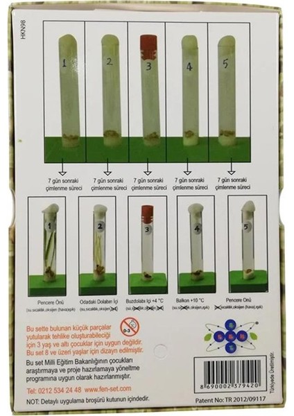 Çimlenme Deney Seti 1 Paket Kontrollü Çimlenme Deney Seti 5 Adet Deney Tüpü Tıpa Deney Tüp Standı Tohum fırsatları