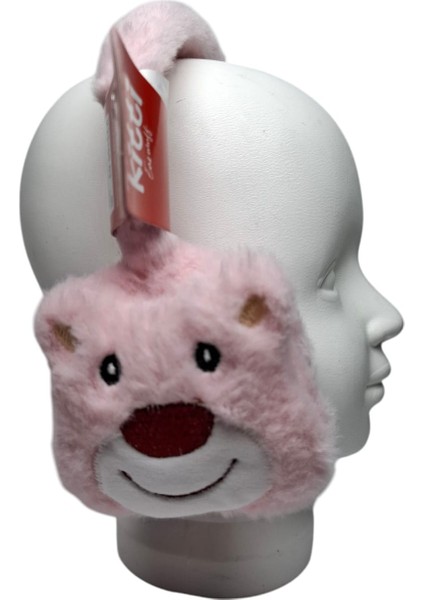 Kitti Kız Çocuk Pembe Renk Ayıcık Figürlü Kışlık Peluş Kulaklık. fırsatları