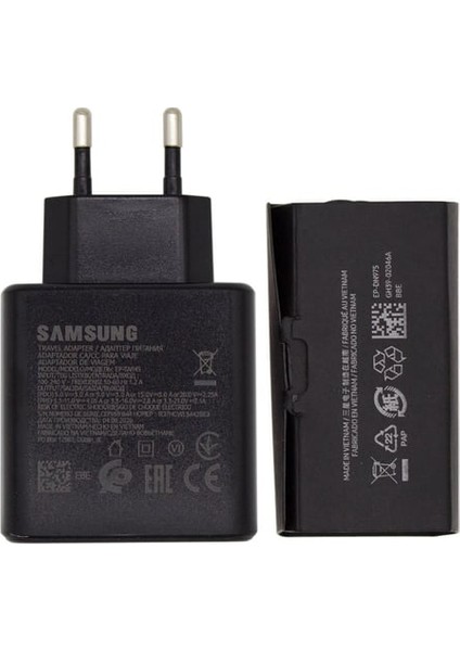 45W EP-T4511X Type-C Süper Hızlı Şarj Cihazı - Siyah ( Samsung Türkiye Garantili )