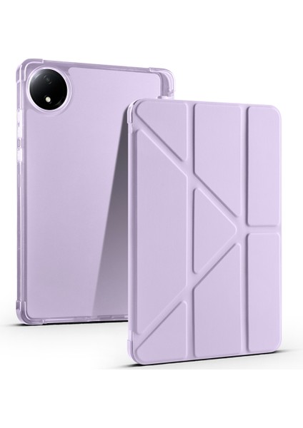 Redmi Pad Se 8.7 İnç İle Uyumlu Üçgen Standlı Kalem Bölmeli Tablet Kılıfı