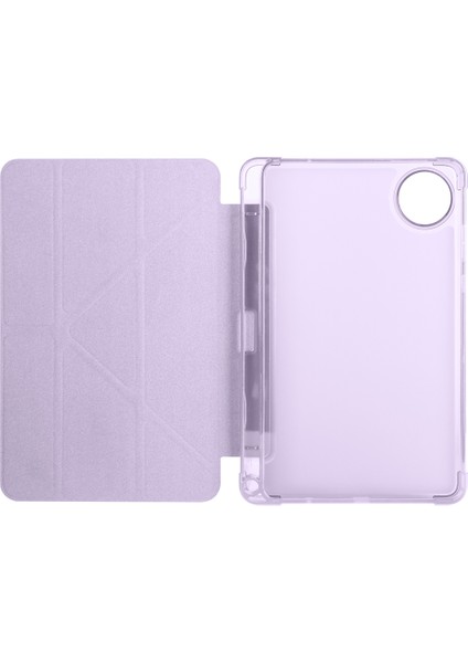 Xiaomi Redmi Pad Se 8.7 Inç Kılıf Yatay ve Dikey Standlı Uyku Modlu Kalemlikli Trifold Arkası Soft Silikon Smart Kılıf modelleri