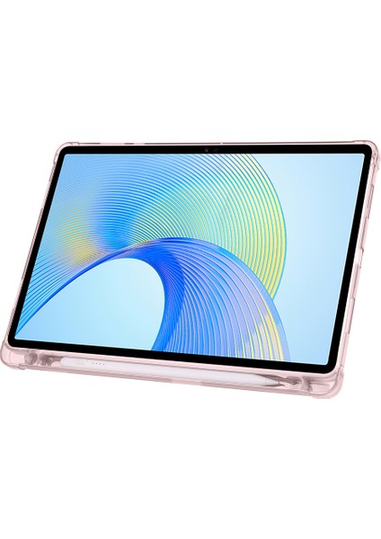 Honor Pad X8A İle Uyumlu 11 İnç Üçgen Standlı Kalem Bölmeli Tablet Kılıfı