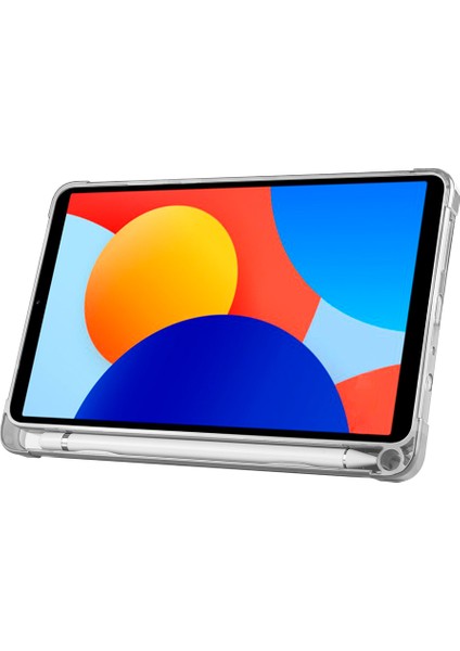 Redmi Pad Se 8.7 İnç İle Uyumlu Üçgen Standlı Kalem Bölmeli Tablet Kılıfı