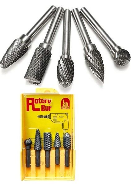 Matkap Uçlu Törpüsü 5'li Takim Oyma Seti Hobi Ağaç Seti Oyma Kalem Törpü Hobi Seti