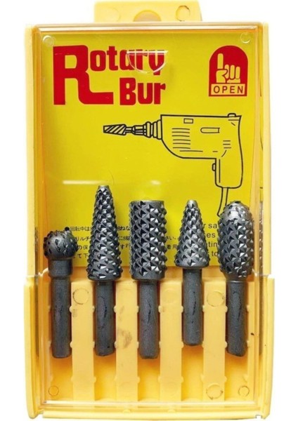 Matkap Uçlu Törpüsü 5'li Takim Oyma Seti Hobi Ağaç Seti Oyma Kalem Törpü Hobi Seti modelleri