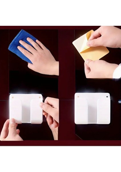 Urbancove Co. - Duvara Monte Telefon Standı - Kendinden Yapışkanlı - Beyaz Renk - Kumanda Standı indirimleri