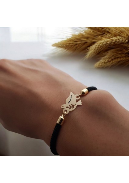 14 Ayar Altın Plakalı Kuş Figürlü Zülfikar Bilekliği, Güç ve Zaferi Simgeleyen, Siyah Örgü Det Aylı Gençlere Özel Anlamlı Bir Hediye! fiyatları