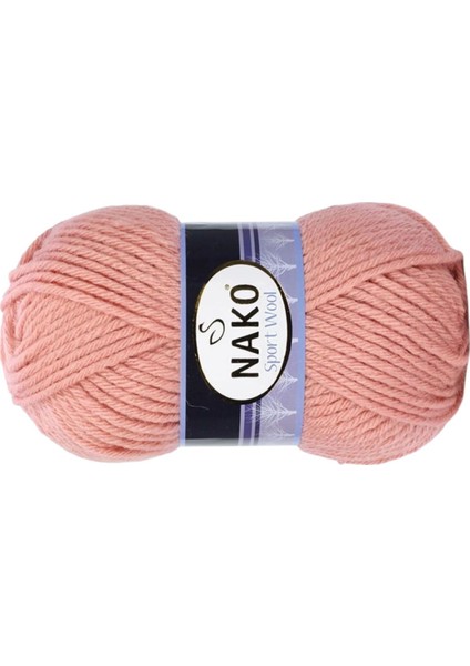1 Adet Sport Wool Atkı Bere Ceket Yelek Örgü Ipi Yünü No: 2807 Bonsai Çiçeği