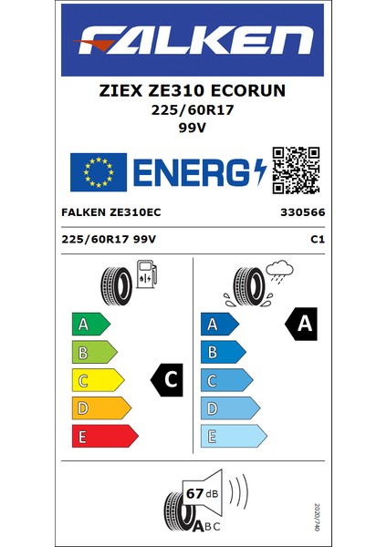 225/60 R17 Tl 99V Ziex ZE310 Ecorun Oto Yaz Lastiği (Üretim Yılı:2025) fırsatları