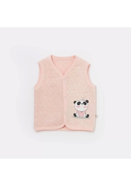 Live Pandas Kapitone Yelek Pembe