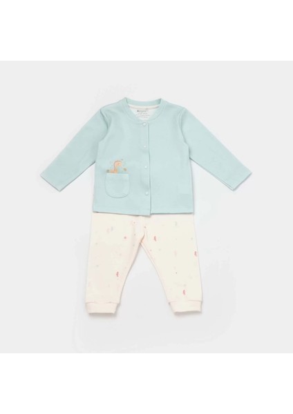 Save The Seahorse Bebek Pijama Takımı Bejmint