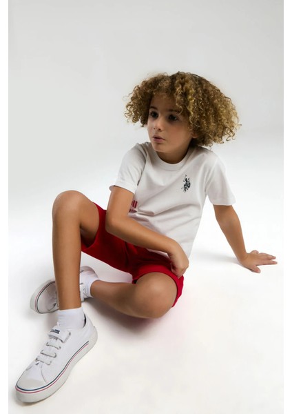 Erkek Çocuk Beyaz Bermuda Takım modelleri