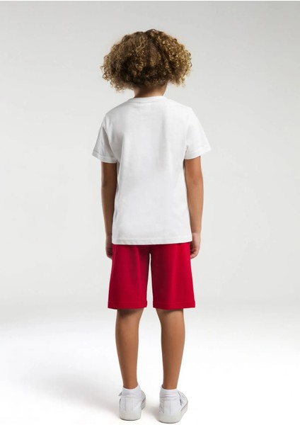 Erkek Çocuk Beyaz Bermuda Takım indirimleri