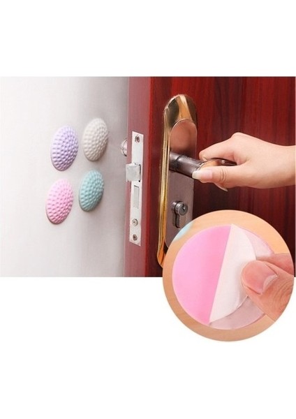 Çok Amaçlı Silikon Kapı Duvar Koruyucu Tampon - 4lü Paket