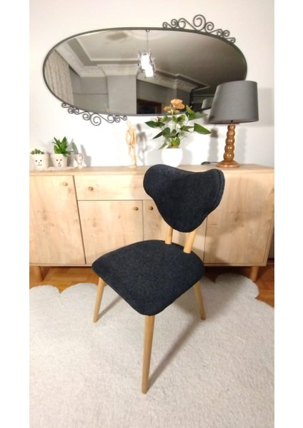 Polly Natural Ahşap Salon, Mutfak ve Restoran Sandalyesi