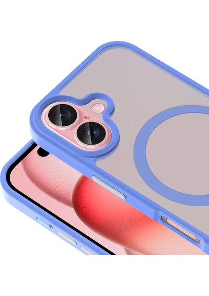 Apple iPhone 16 Magsafe Kablosuz Şarj Özellikli Mat Arka Yüzeyli Kapak Kılıf