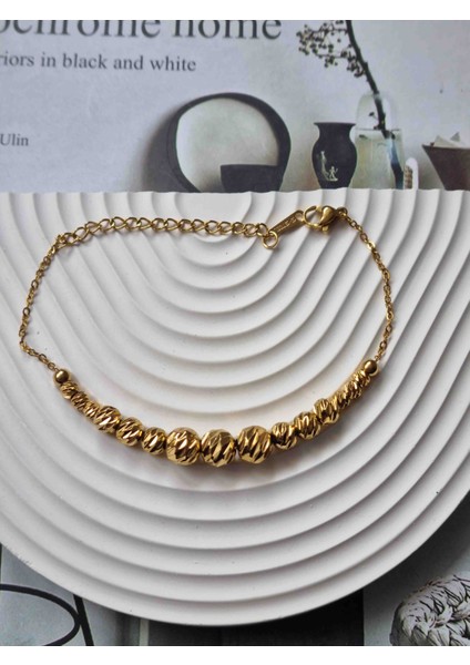 Gold Dorika Çelik Bileklik