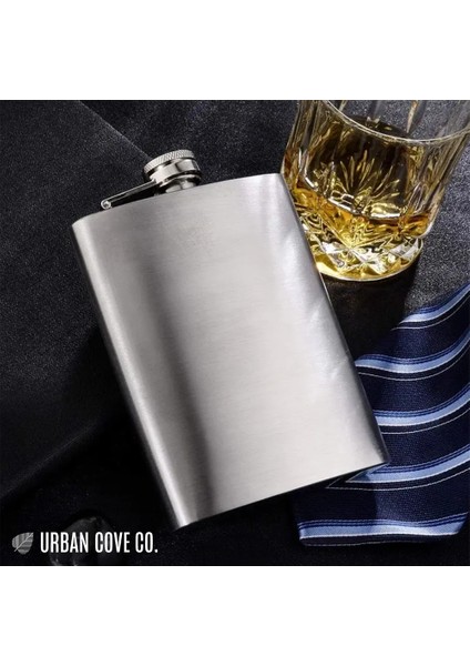Urbancove Co. Premium, Paslanmaz Çelik Dikdörtgen Matara 4oz (118ML) Taşınabilir, Dayanıklı (1 Adet) fiyatları