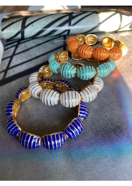 Renkli Mineli Bombeli Bilezik