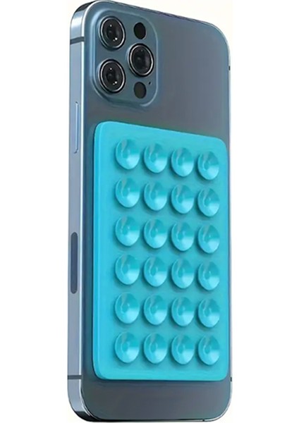 . - Vakumlu Silikon Telefon ve Elektronik Tutucu, Yapışkanlı Kaymaz, Cam, Ayna, Araba Her Yerde Kullanım