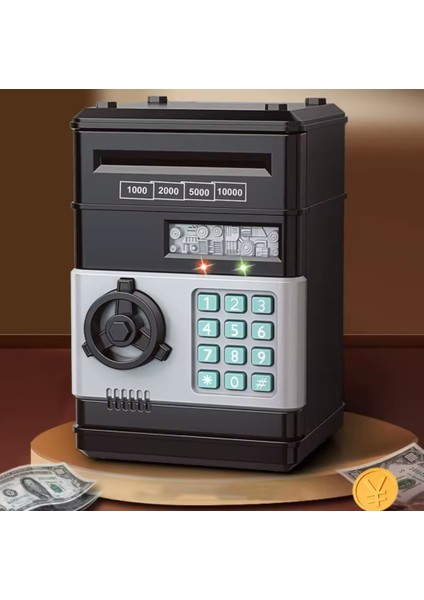 Premium Atm Kumbara – Şifreli Para Kasası, Otomatik Para Alma, Çocuk ve Yetişkinler Için Güvenli Birikim
