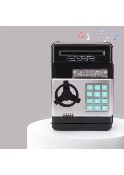 Premium Atm Kumbara – Şifreli Para Kasası, Otomatik Para Alma, Çocuk ve Yetişkinler Için Güvenli Birikim